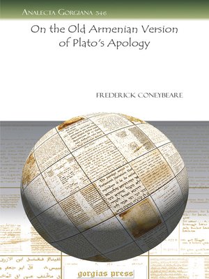 cover image of On the Old Armenian Version of Plato's Apology
